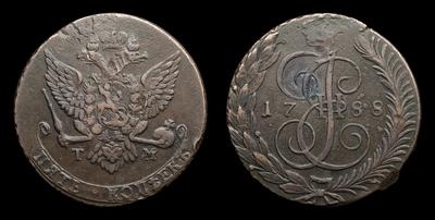 5 Копеек 1788 года, ТМ. Таврический Монетный Двор
