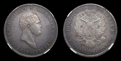 10 Злотых 1822 года, IB. Тип 1820-1822 годов