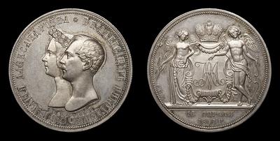 Рубль 1841 года, РЕЗАЛЪ ГУБЕ, СПБ НГ. 