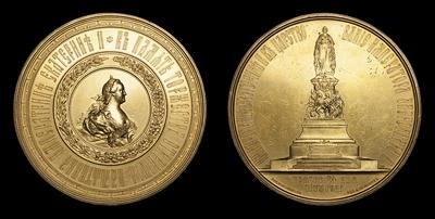 Медаль 1873 года «Открытие памятника Екатерине II в Санкт-Петербурге»