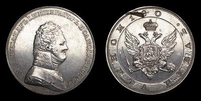 Рубль 180 (1806) года, Leberecht. Пробный / Новодел. Перечекан из Рубля 1766-1796 годов