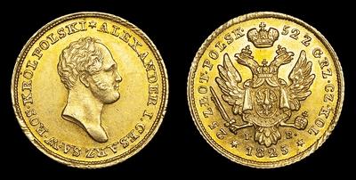 25 Злотых 1825 года, IB. Тип 1822-1825 годов