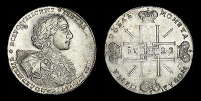 Рубль 1723 года, ОК