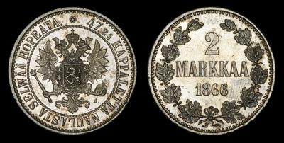 2 МАРКИ 1866 ГОДА, S