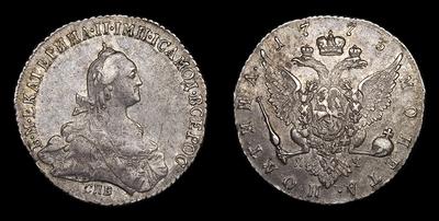 Полтина 1773 года, СПБ TI ЯЧ