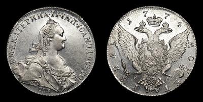 Рубль 1774 года, СПБ ТИ ФЛ