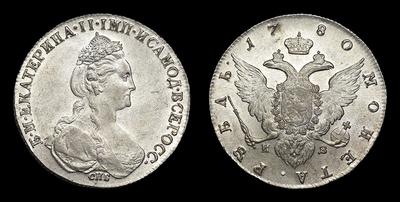 Рубль 1780 года, СПБ ИЗ