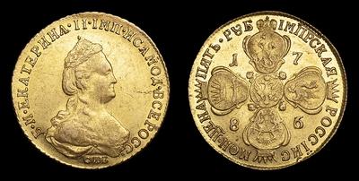 5 Рублей 1786 года, СПБ