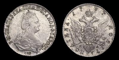 Полтина 1787 года, СПБ TI ЯА