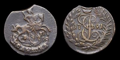 Полушка 1791 года, КМ