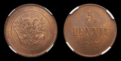 5 Пенни 1917 года