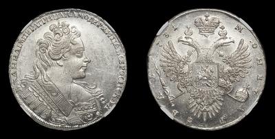 Рубль 1731 года. Тип 1731-1733 годов