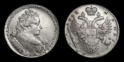 Рубль 1732 года. Тип 1731-1733 годов