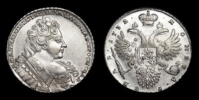 Рубль 1732 года. Тип 1731-1733 годов