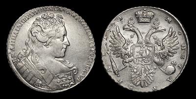 Рубль 1731 года. Тип 1730-1731, 1733-1734 годов