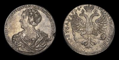 Рубль 1726 года, СПБ