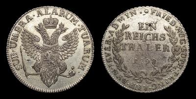 Талер 1798 года. Тип 1798 года. Монетный двор в Зильберхютте
