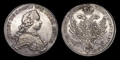 Альбертусталер 1753 года, S P. Тип 1753 года. Мангеймский монетный двор