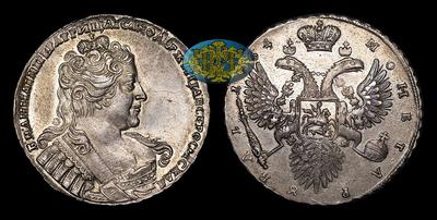Рубль 1734 года. Кадашевский монетный двор