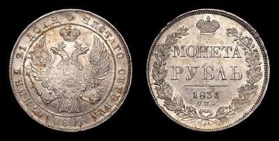 Рубль 1836 года, СПБ НГ. Санкт-Петербургский монетный двор