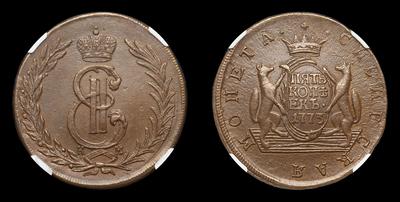 5 Копеек 1773 года, КМ 