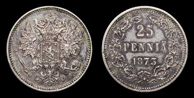 25 Пенни 1873 года, S