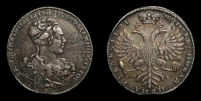 Рубль 1727 года, СПБ